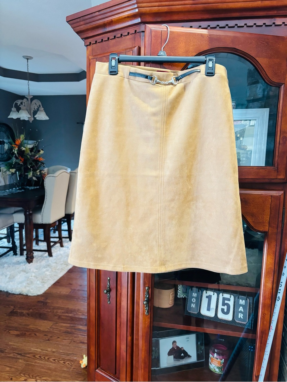 Tan Midi Skirt